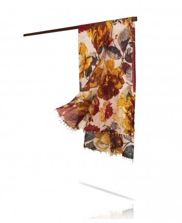 Палантин Женский W40-PORTE.FLEUR/PECHE